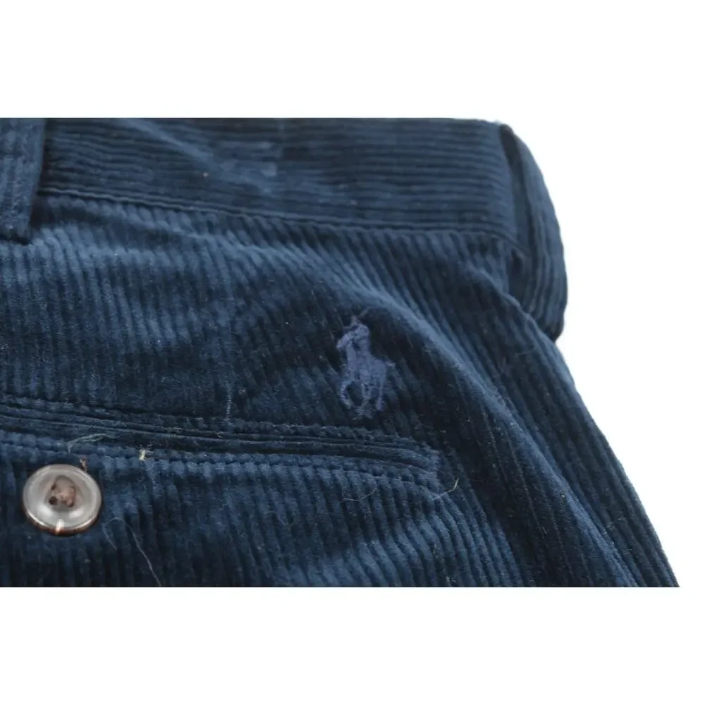 Polo Ralph Lauren Corduroy Pants Mens 38x30 Blue Straight Leg Cotton Stretch